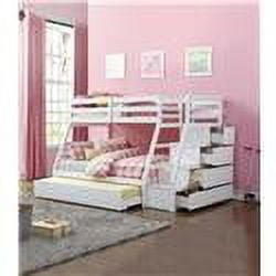 Acme Furniture Jason Wooden Frame Twin over Full Bunk Bed Acme Furniture Jason Wooden Frame Twin over Full Bunk Bed