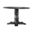 thumbnail image 1 of Acme Furniture Leventis Dining Table with Pedestal, Weathered Gray (1Set/2Ctn) 47"W x 47"L x 30"H, 1 of 6