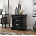 thumbnail image 1 of Acme Furniture Louis Phillipe III 2-Drawer Nightstand, Black, 1 of 6