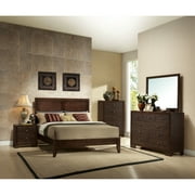 Acme Furniture Madison Queen Panel Bed in Espresso Rubberwood, Multiple Sizes