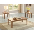 thumbnail image 1 of ACME Malena 3 Piece Pack Coffee End Table Set, Oak, 1 of 4