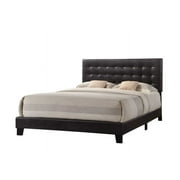 Acme Furniture Masate Upholstered Queen Bed, Espresso