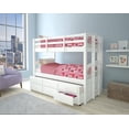 thumbnail image 1 of Acme Micah Bunk Bed (T/T) w/Trundle & Storage White, 1 of 4