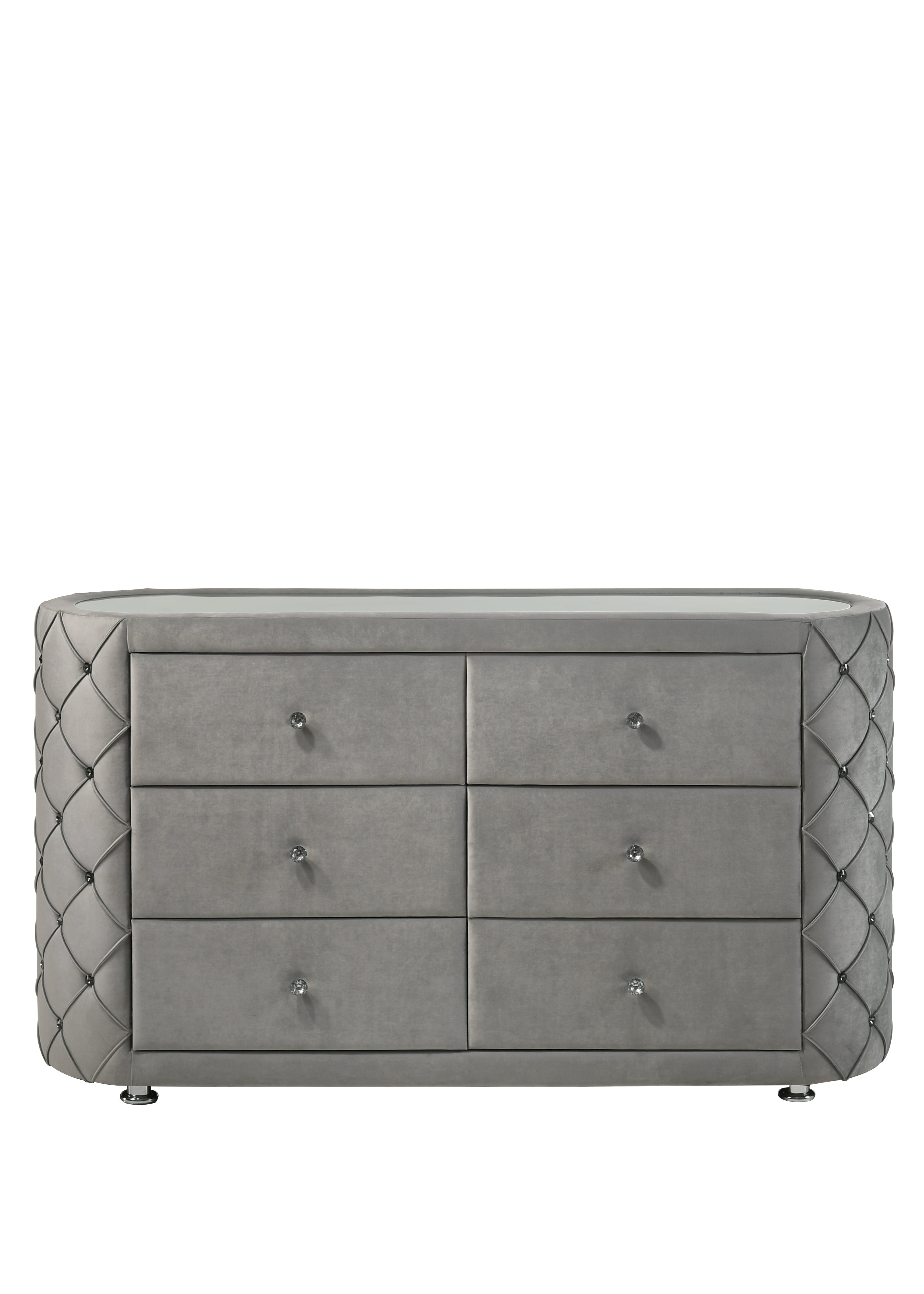 Velvet sale grey dresser
