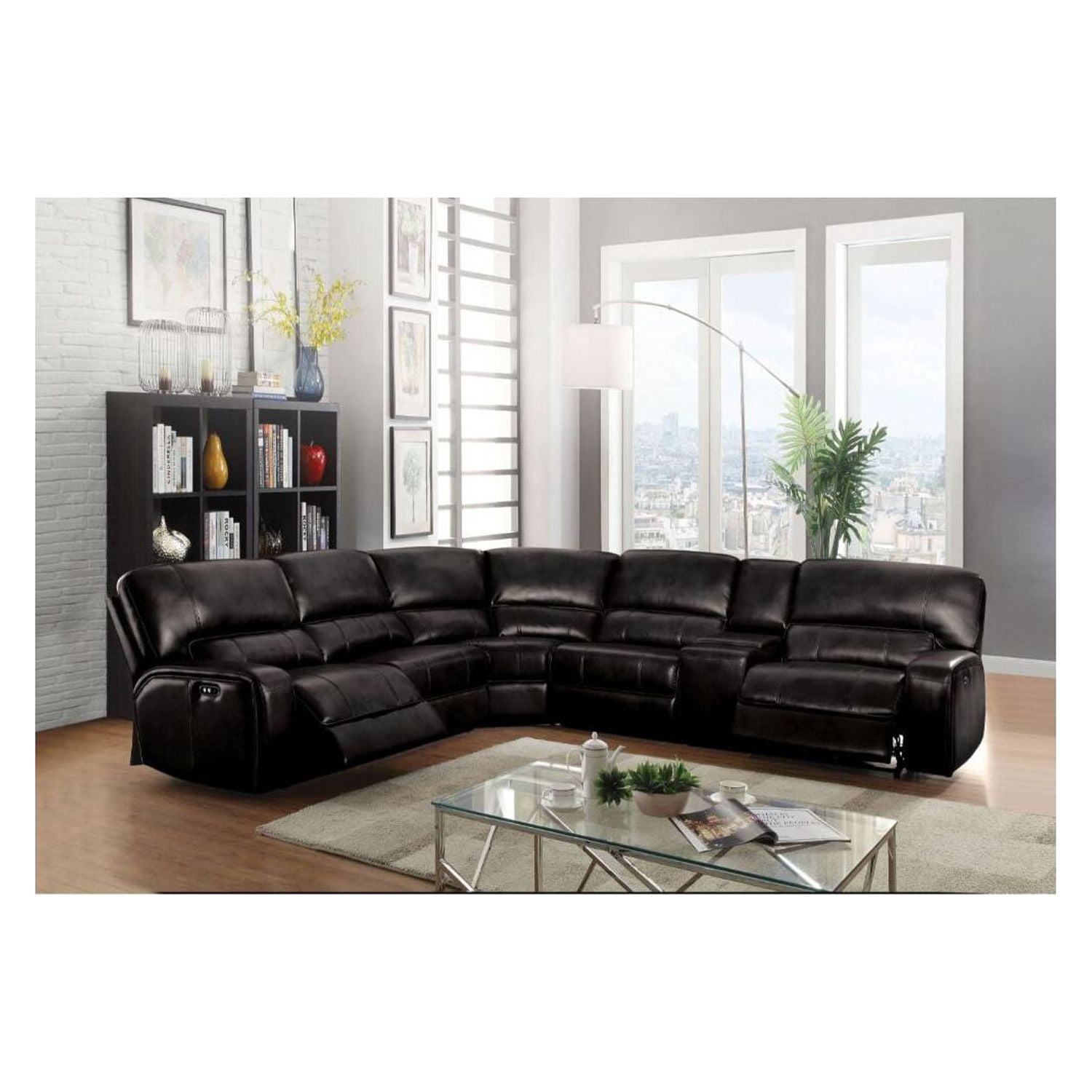Acme saul sectional sofa deals