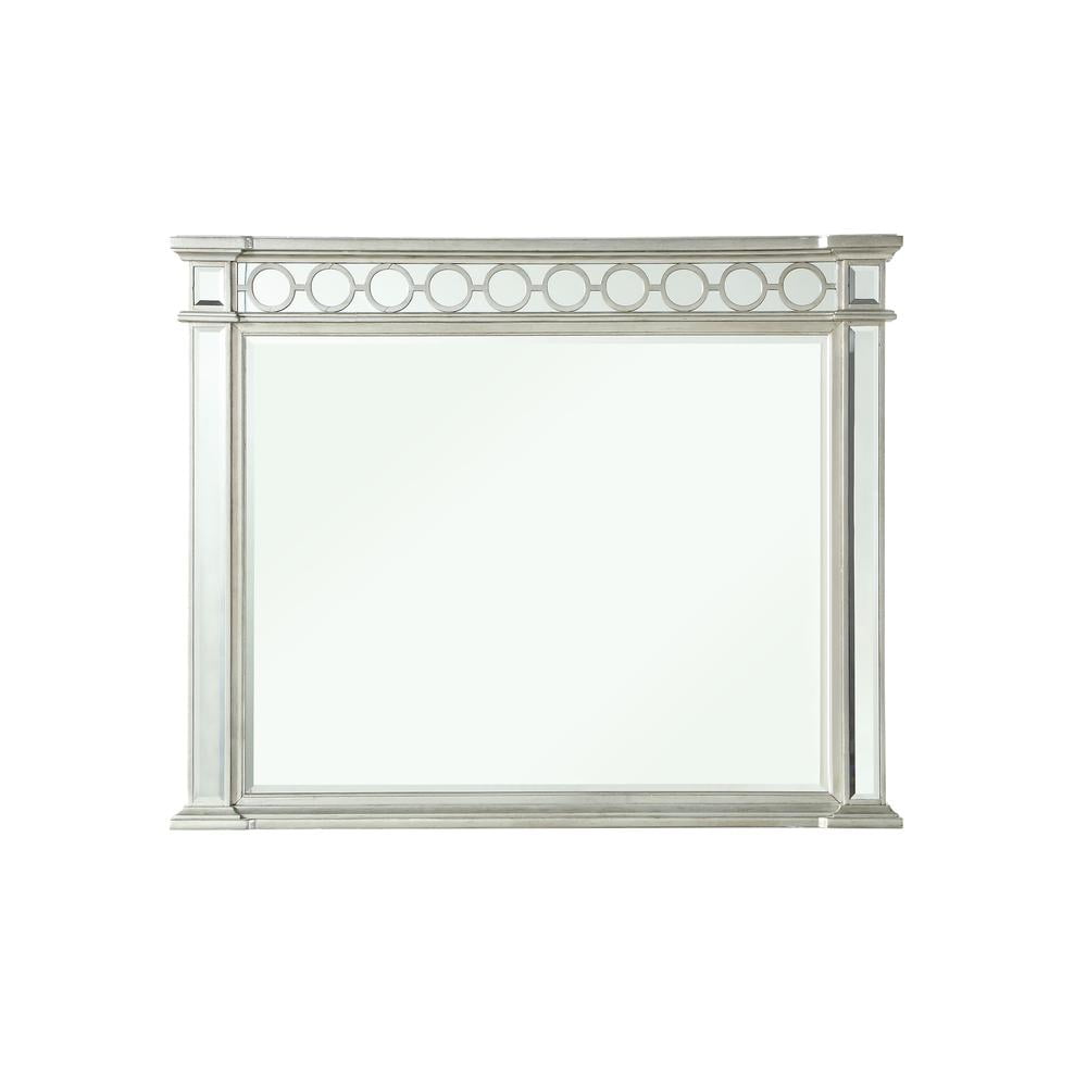 Varian Silver Rectangular Wood Dresser Mirror