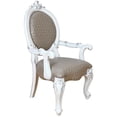 thumbnail image 1 of ACME Versailles  Arm Chair (Set-2) in Synthetic Leather & Bone White, 1 of 6