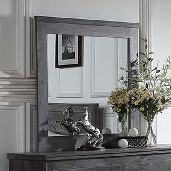 ACME Vidalia Mirror in Rustic Gray Oak