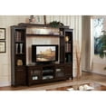 thumbnail image 1 of Acme Halden Entertainment Center, Merlot Wood, Glass (TV Stand), Veneer Composite Wood, 1 of 2