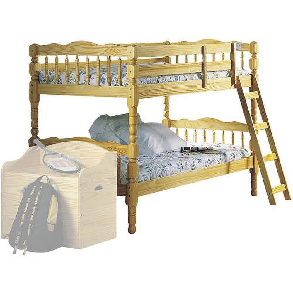 Acme Homestead Twin over Twin Bunk Bed, Natural