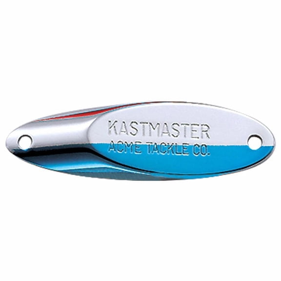 Acme Kastmaster Fishing Lure, Chrome/Neon Blue, 3 oz.