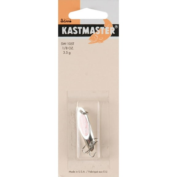 Acme Kastmaster Lure with Flash Tape, Chrome Red,