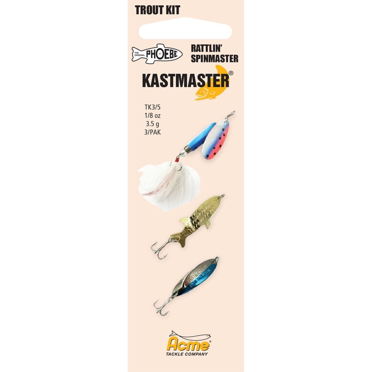 Acme Tackle Kastmaster 1/8 oz Spoons for Trout (3-Count) - Walmart.com Acme Tackle Kastmaster 1/8 oz Spoons for Trout (3-Count) - Walmart.com
