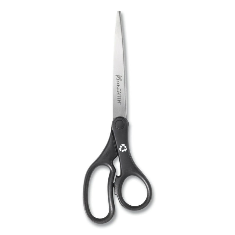 Westcott KleenEarth Basic Plastic Handle Scissors, 9 Long, Pointed, Black