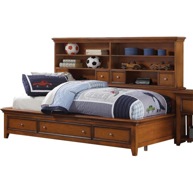 Acme Lacey Twin Daybed with Storage, Cherry Oak