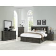 thumbnail image 1 of Acme Louis Philippe III - Queen Bed w/Storage in Dark Gray, 1 of 6