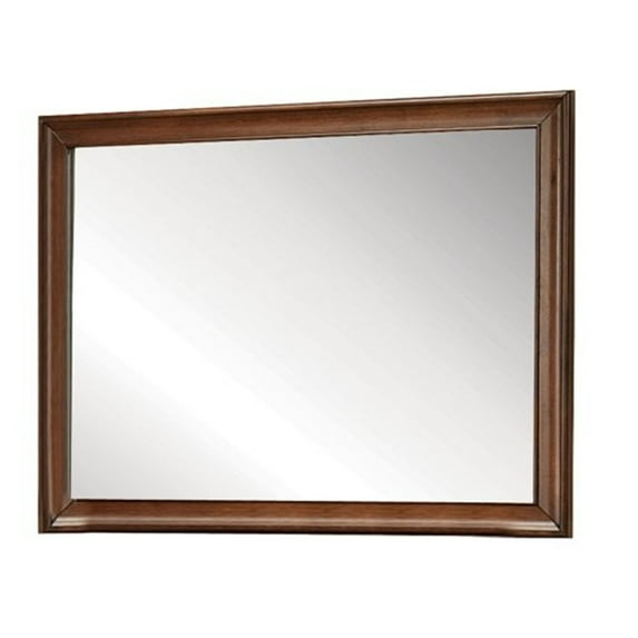 Acme Mirror in Brown Cherry Finish 20457