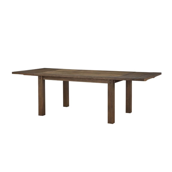 Acme Nabirye Dining Table with Wooden Top in Dark Oak