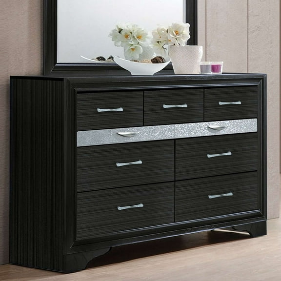 Acme Naima Dresser in Black 63"L x 17"W x 39"H