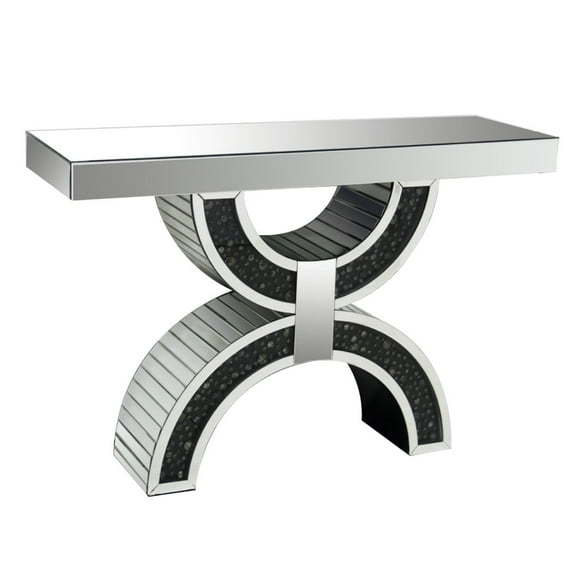 Acme Nysa Console Table, Faux Crystals