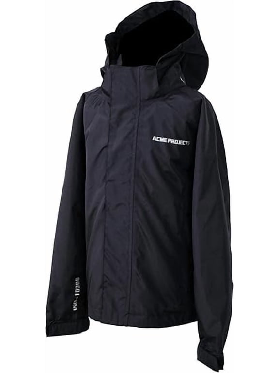 Rain Jacket 100% Waterproof, Breathable, Taped Seam, 10000mm/3000gm, YKK Zippers (Men's, XX-Large, Black)