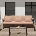 thumbnail image 1 of Acme Rajni Patio-Cushion for Wedge, Pink Fabric & Black Finish, 1 of 7