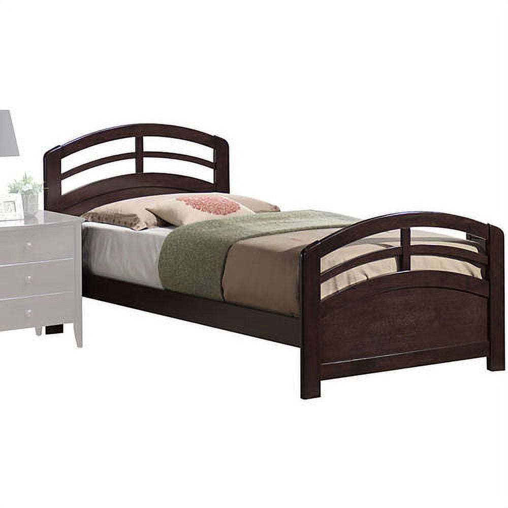 Acme San Marino Twin Bed, Dark Walnut - Walmart.com