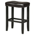 thumbnail image 1 of ACME Micha Bar Stool (Set-2), Espresso PU & Black-Finish:Espresso PU/Black, 1 of 2