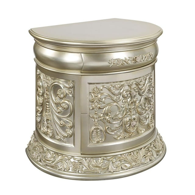 BD01242 Nightstand, Antique Gold Finish - Sorina ( 1Pc/1Ctn )