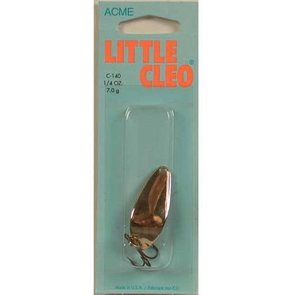 Acme Tackle Freshwater Little Cleo Fishing Spoon 1/4 oz., Gold, Lake River