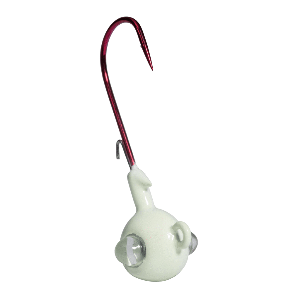 Acme Tackle Kalin's Google Eye Rattlinn Soft Plastics  Fishing Lure Jig White 1/8 oz. 3 Pack