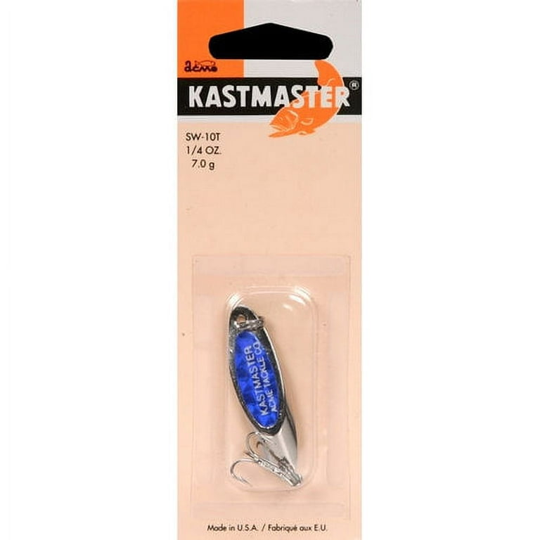 Acme Tackle Kastmaster Flash Tape Fishing Lure Spoon Chrome/Blue 1/4 oz.
