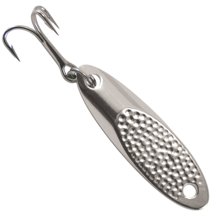 Acme Tackle Kastmaster Hammered Fishing Lure Spoon Silver 3/8 oz.