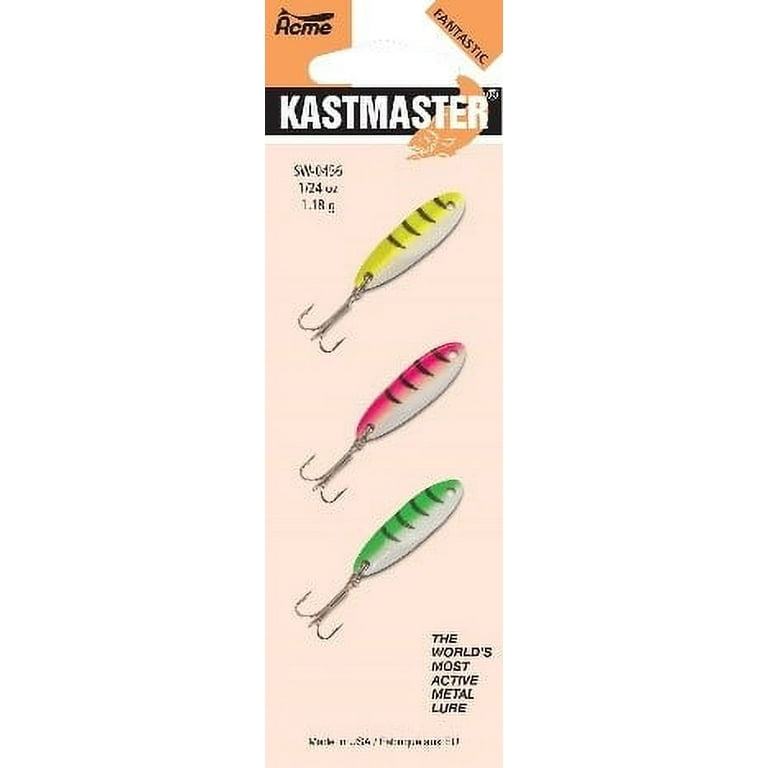 Acme Tackle Kastmaster Kit, Fishng Lure Spoon, 1/12 oz., 3 Pack, Assorted
