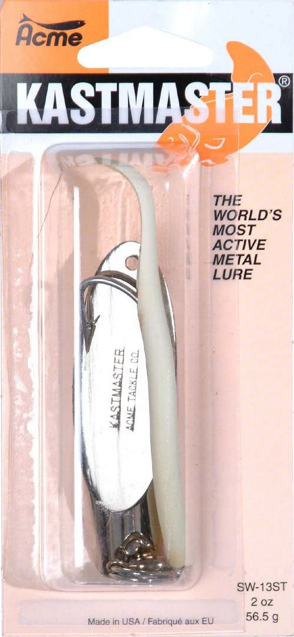 Acme Tackle Kastmaster with Tube Fishing Lure Spoon Chrome 2 oz.