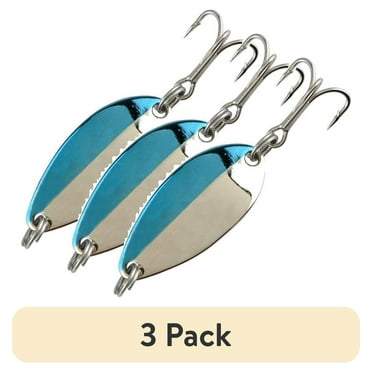 (3 pack) Acme Tackle Little Cleo Fishing Lure Spoon Nickel Blue 1/4 oz.