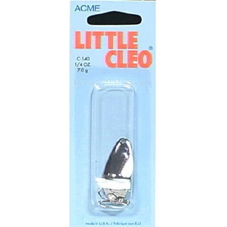 Acme Tackle Little Cleo Fishing Lure Spoon Nickel Silver  1/4 oz.