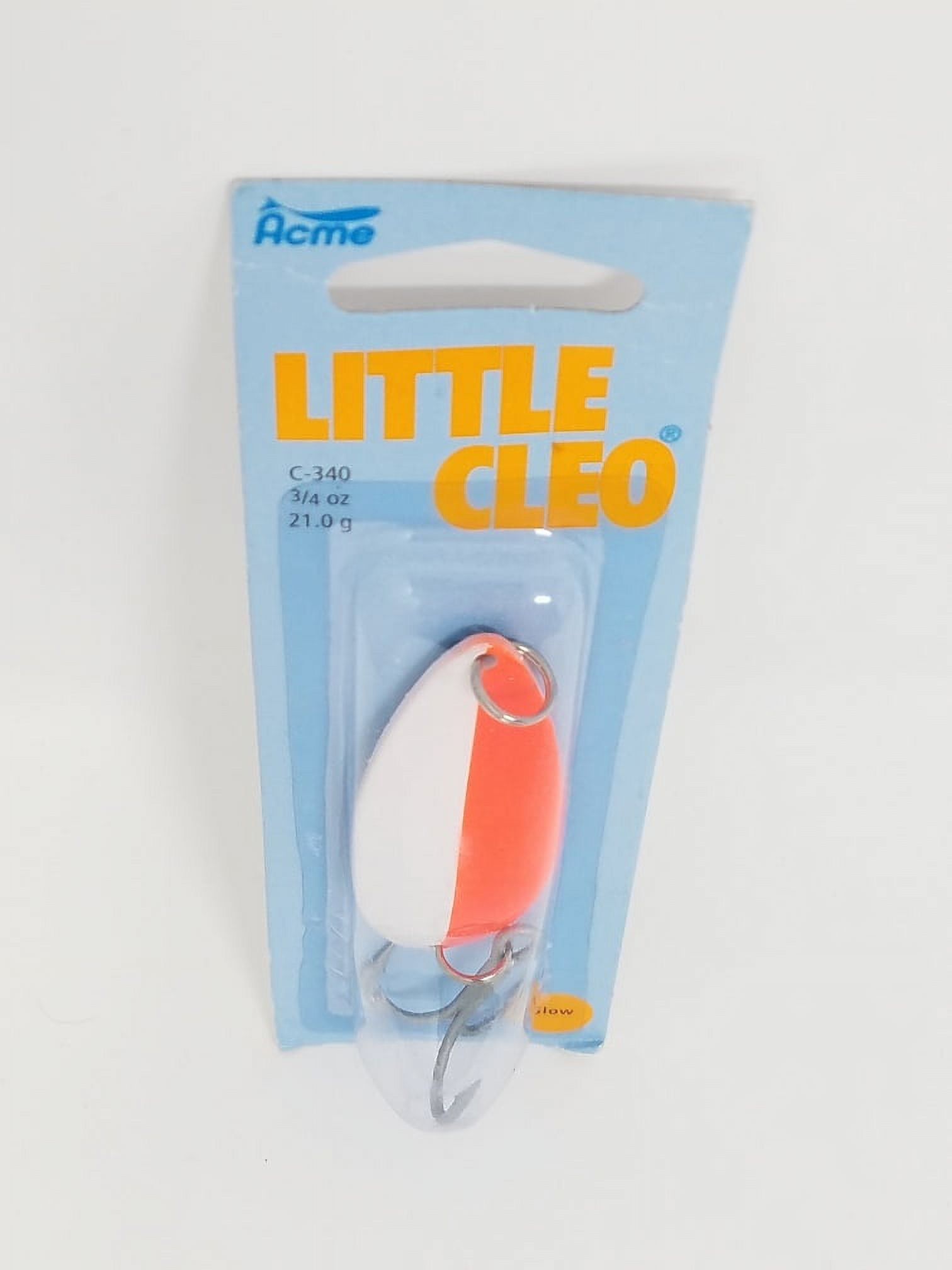 Acme Tackle Little Cleo Fishing Spoon Glow & Fluorescent 3/4 oz.