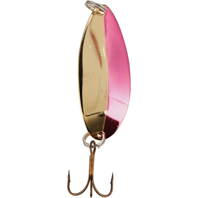 Acme Tackle Little Cleo Fishing Spoon Gold Neon Red 2/3 oz. 
