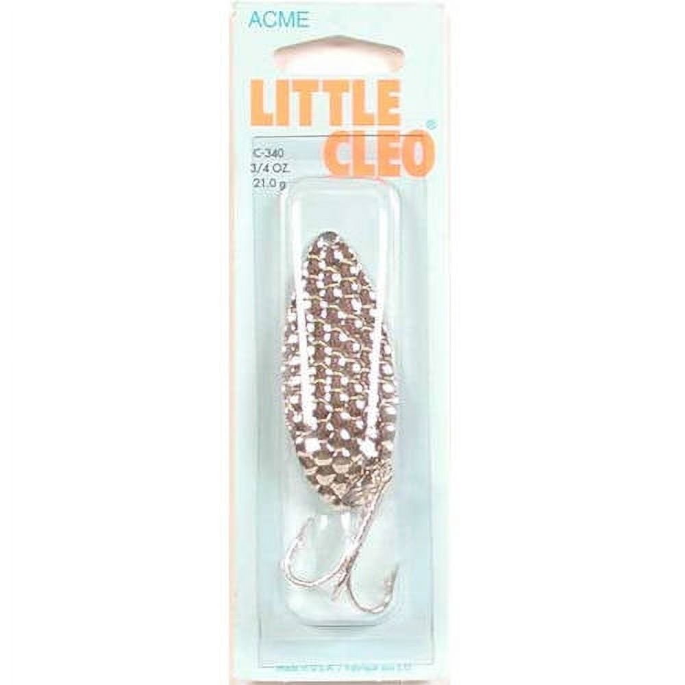Acme Tackle Little Cleo Fishing Spoon Hammered Nickel 3/4 oz.