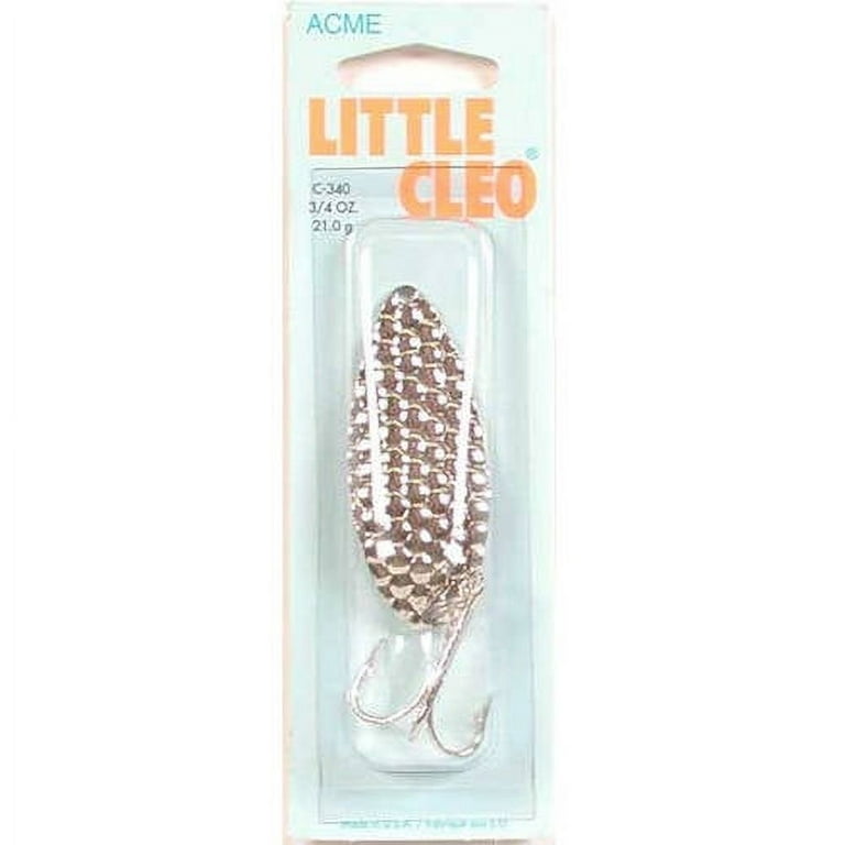 Acme Tackle Little Cleo Fishing Spoon Hammered Nickel 3/4 oz.