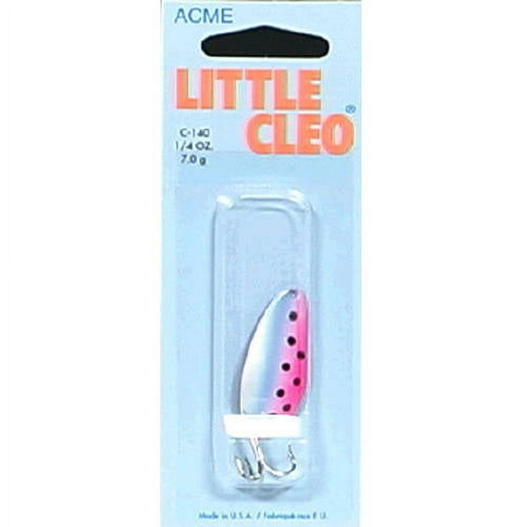 Acme Tackle Little Cleo Fishing Spoon Rainbow Trout 1/4 oz, 