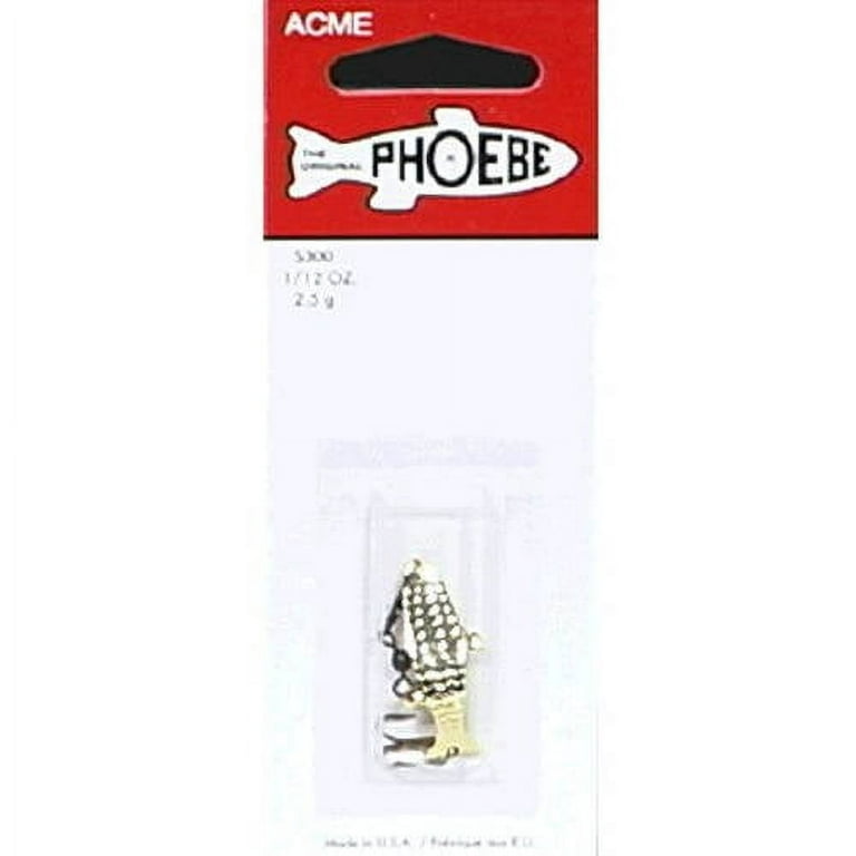 Acme S304 Phoebe Spoon, 2, 1/4 oz, Silver & Neon Blue 