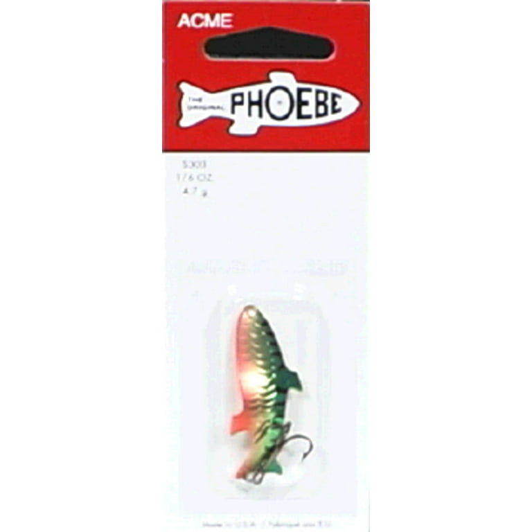 Acme Tackle Phoebe Fishing Lure Spoon Metallic Perch 1/6 oz