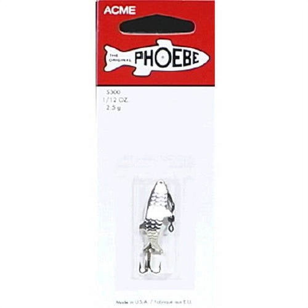 Acme Tackle Phoebe Fishing Lure Spoon Silver 1/12 oz.