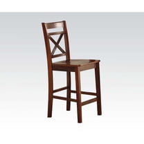Acme Tartys Counter Height Chair (Set-2) in Cherry Finish