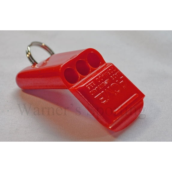 Acme Tornado Survival Signal Whistle, Red