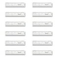 thumbnail image 1 of Acme United 17723 6 in. Standard & Metric Clear Flexible Acrylic Ruler, Clear - Box of 12, 1 of 2