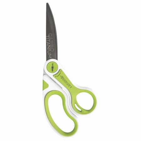 Acme United 8 in. Westcott Carbo Titanium Scissors, Bent Handle