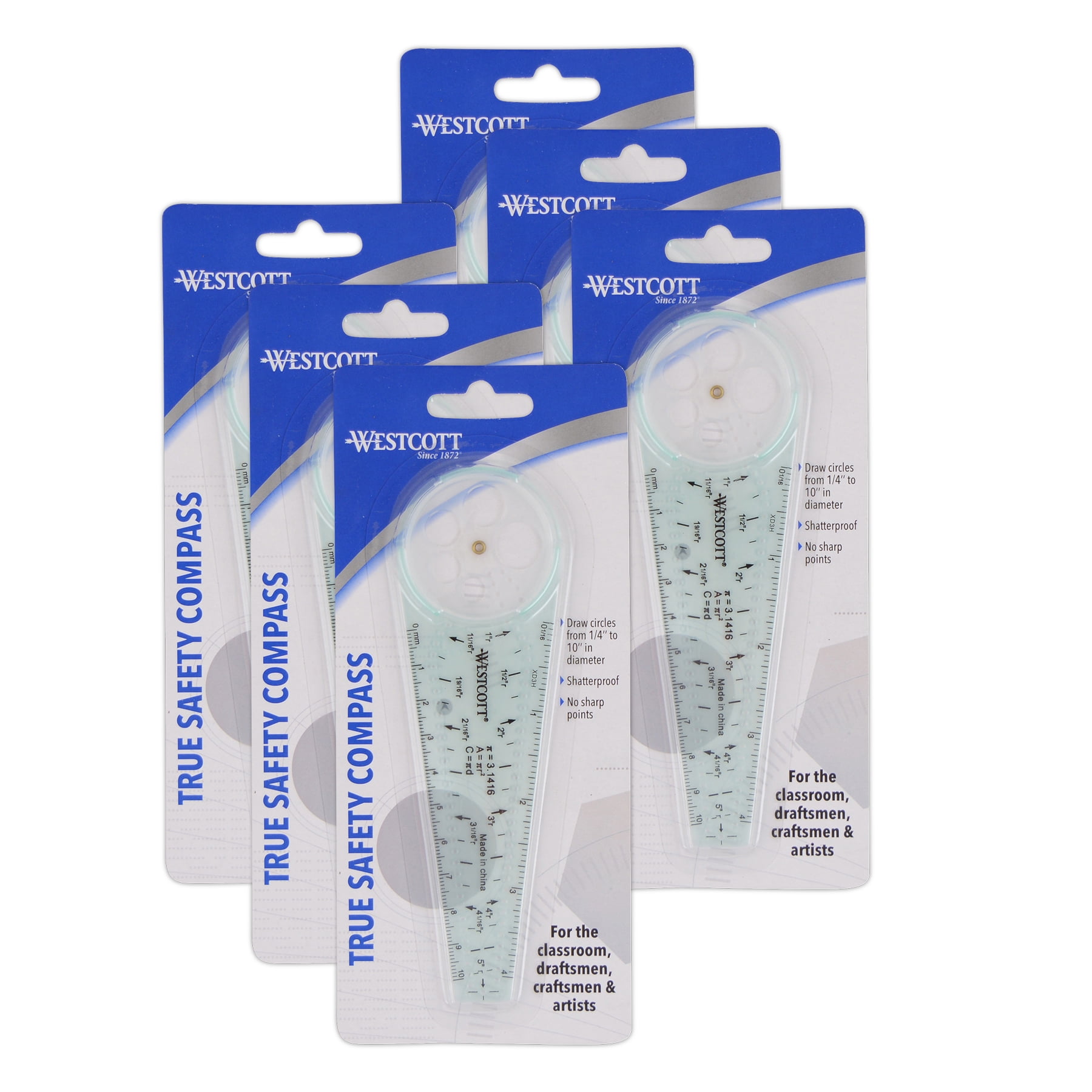 Westcott True Safety Compass, Pack of 6 - Walmart.com